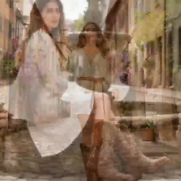 Women's Western Cowgirl Boots Chunky Low Heel Square Toe Vegan Leather - Picture 8 of 8